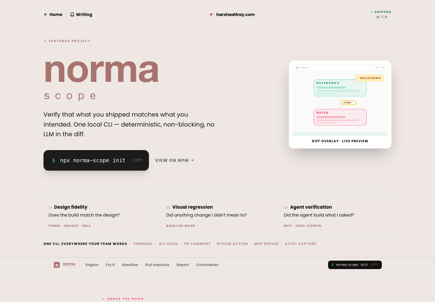 Norma — Product Page — This build